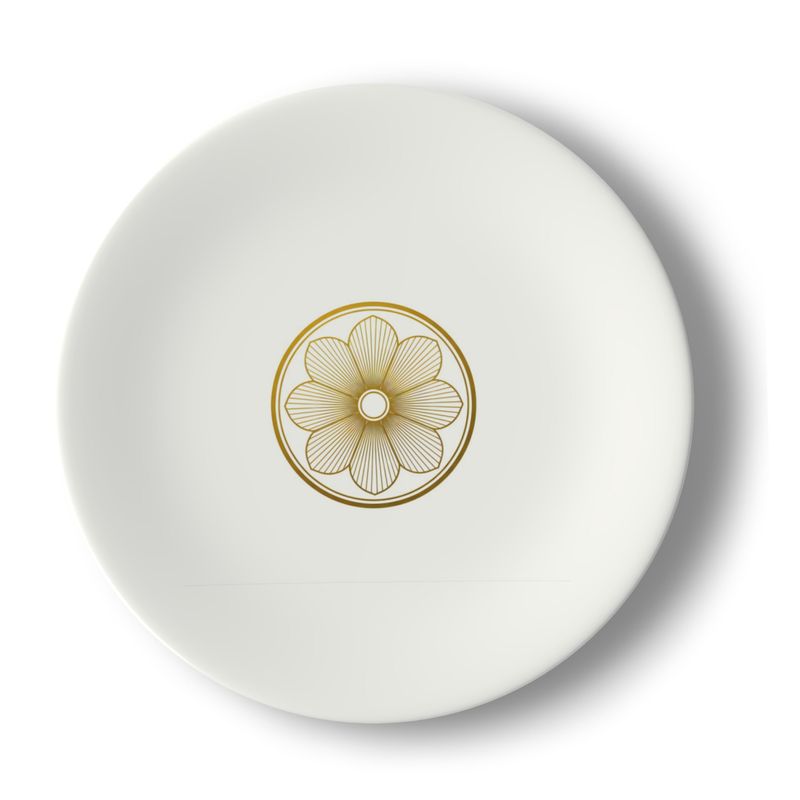 The Radiant Crest | Signature Fine China Dinner Plate